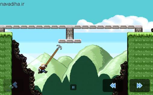 دانلود بازی سبک دو بعدی اندروید - super quick hook